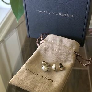 David Yurman pearl studs